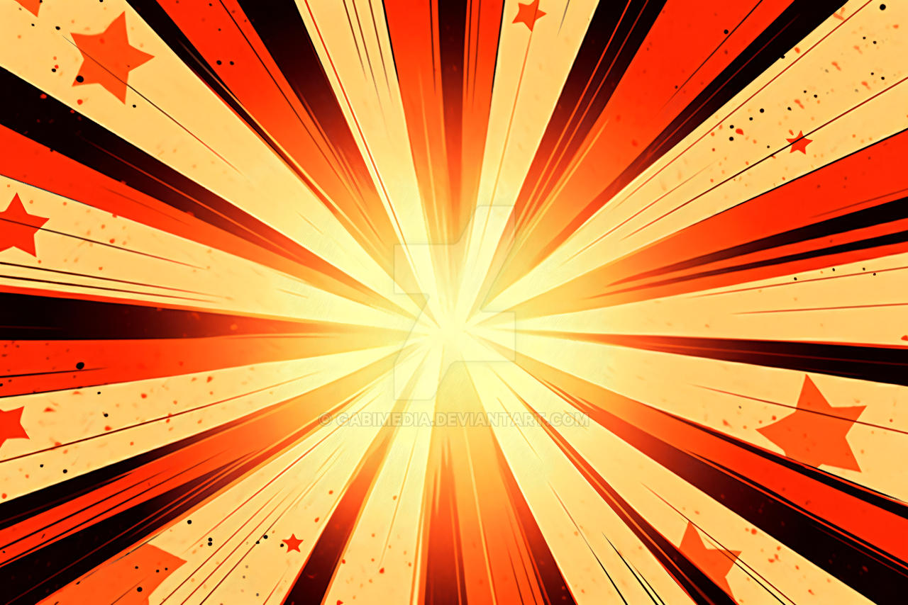 Pop art background, orange rays by GabiMedia on DeviantArt