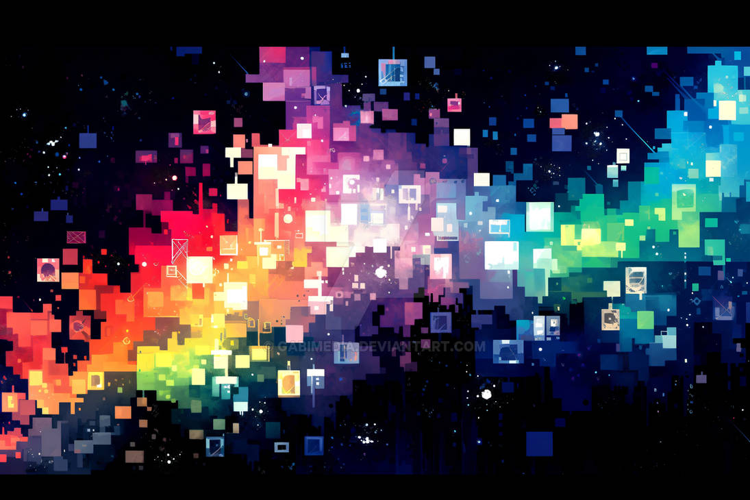 rainbow Color Splash series 7 by GabiMedia on DeviantArt