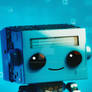 a cartoony a cute friendly robo - Phone Wallpapers