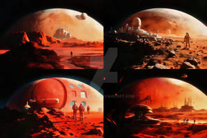 12/100 The red planet and utopia, Wallpapers (4pic