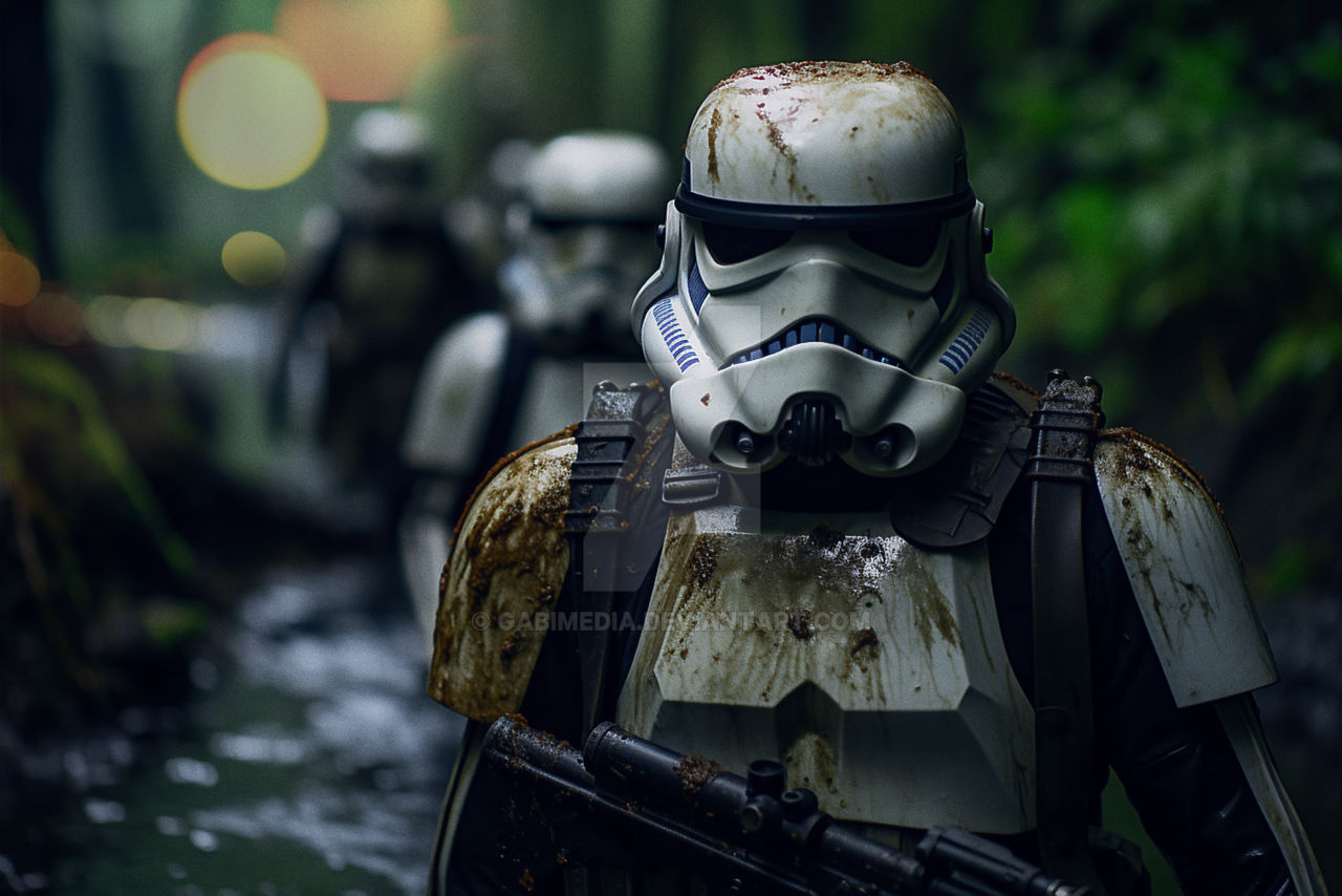 A stormtroopers abandoned in forest 2 by GabiMedia on DeviantArt