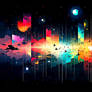 Rainbow Fractal Paint, Splash Series - Art 4K