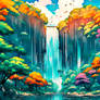 Waterfall In A Dream Forest 2