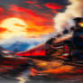 The Crimson Express: Through Smoke, Steel, and Sun
