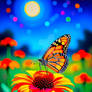Closeup beautiful butterfly sitting on the flower3