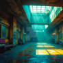 5K Abandoned Train Station Interior with Dramatic