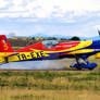 Colorful Aerobatic Aircraft at Ploiesti Airshow