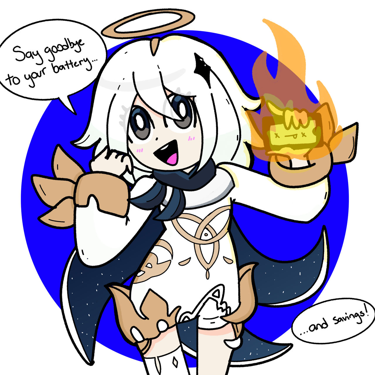 Paimon Says by quirkyusernaame361 on DeviantArt