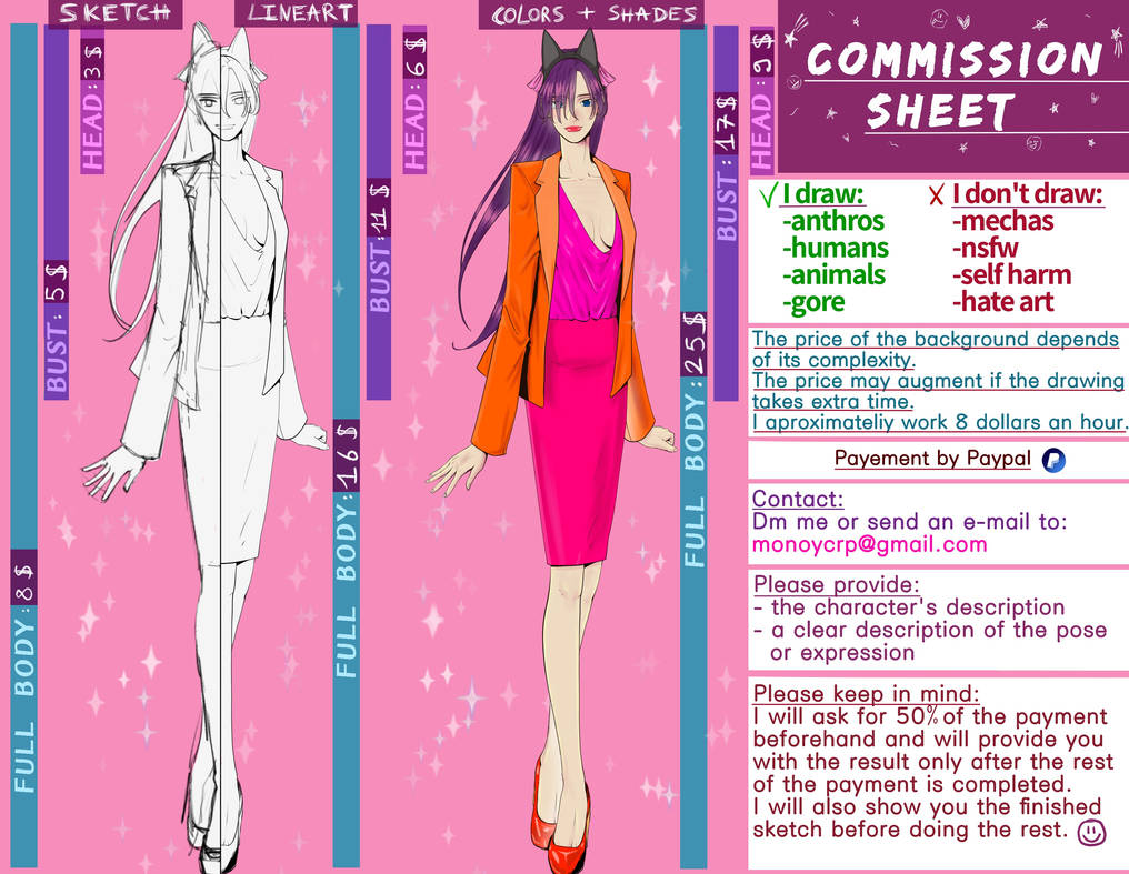 Cosplay Commission.pdf Commission sheet by Monoferi on DeviantArt