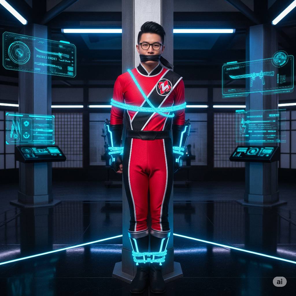 Red Ninja Tech Ranger captured by Chrismorpher92 on DeviantArt