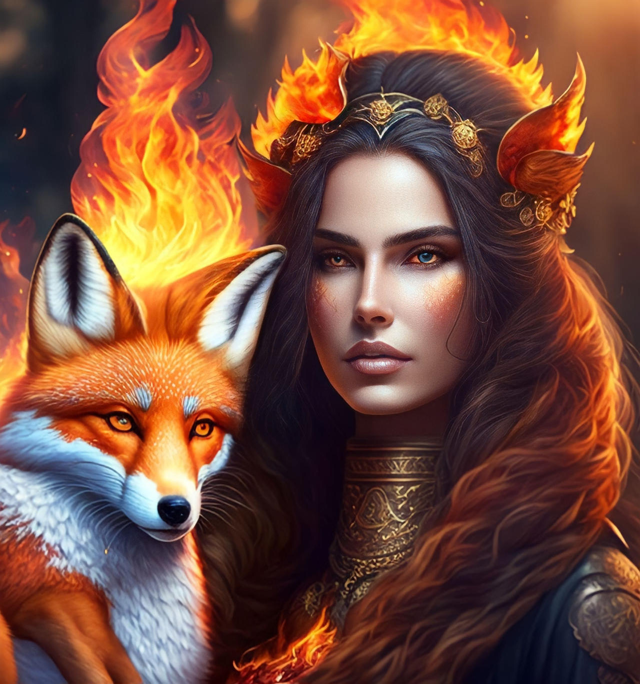 Fiery Friends by XaFoxy on DeviantArt