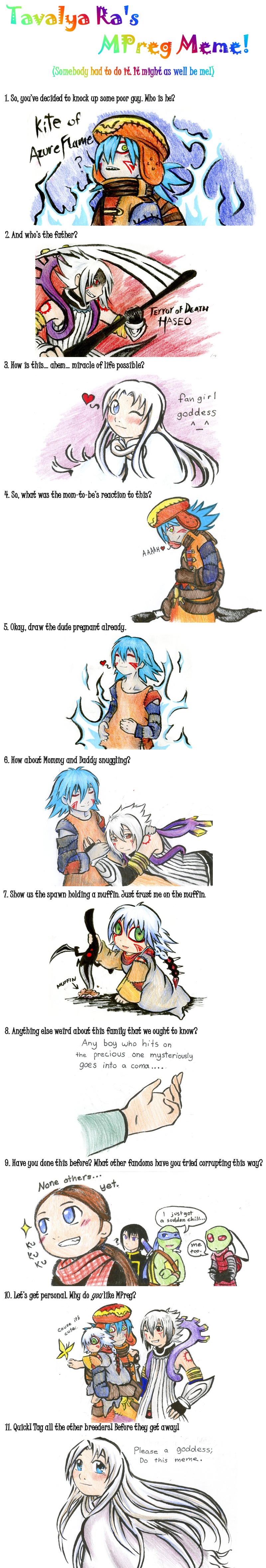 M-Preg Meme-Haseo x AzureKite