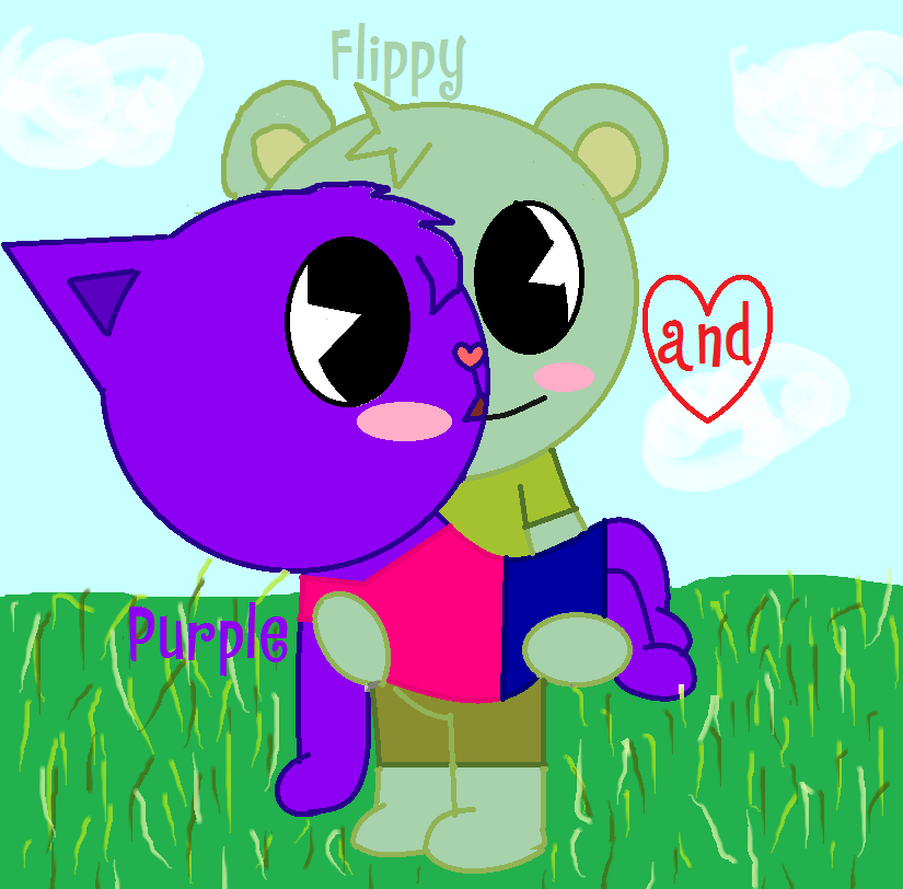 HTF Flippy x Purple by KimTheHTF on DeviantArt