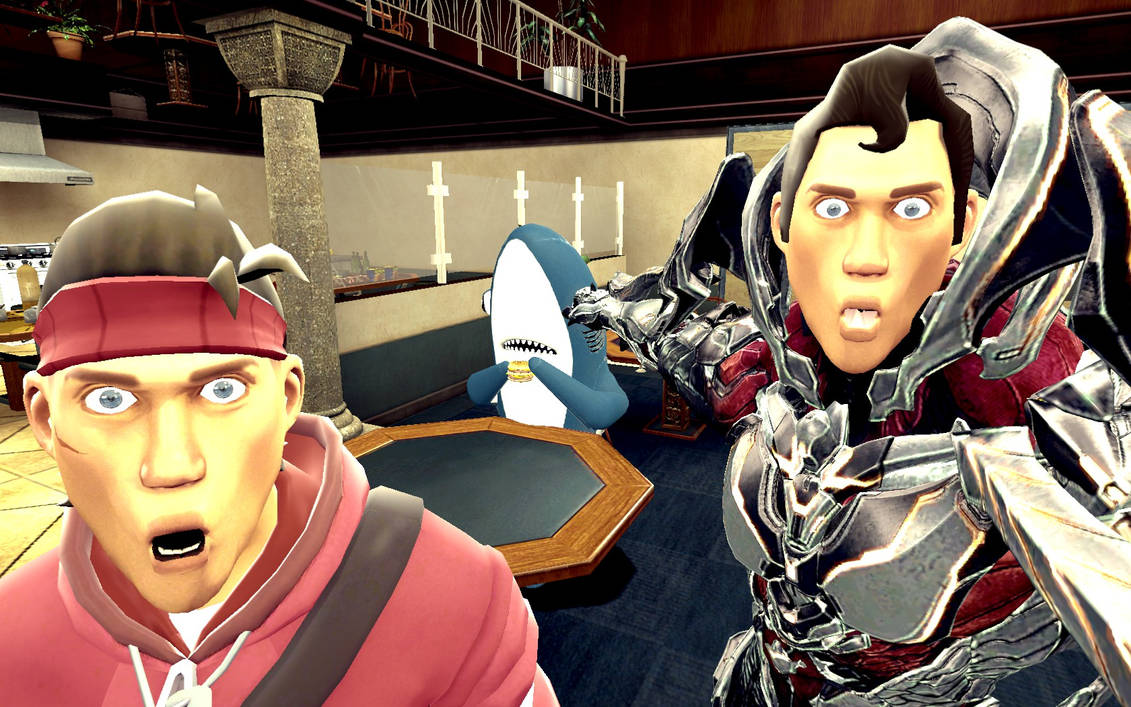 Shark eating a cheeseburger by TheOctoForerunner298 on DeviantArt