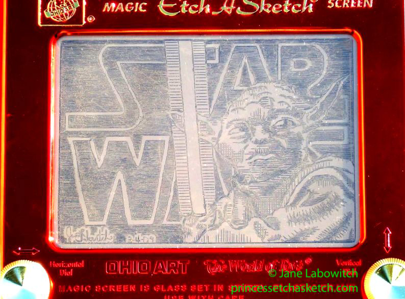 Yoda Star Wars etchasketch