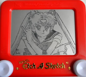 Sailor Moon etch a sketch