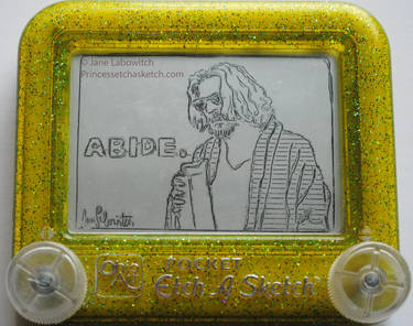 The dude on an etch a sketch