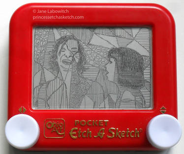 Somebody that I used to etch (a sketch)