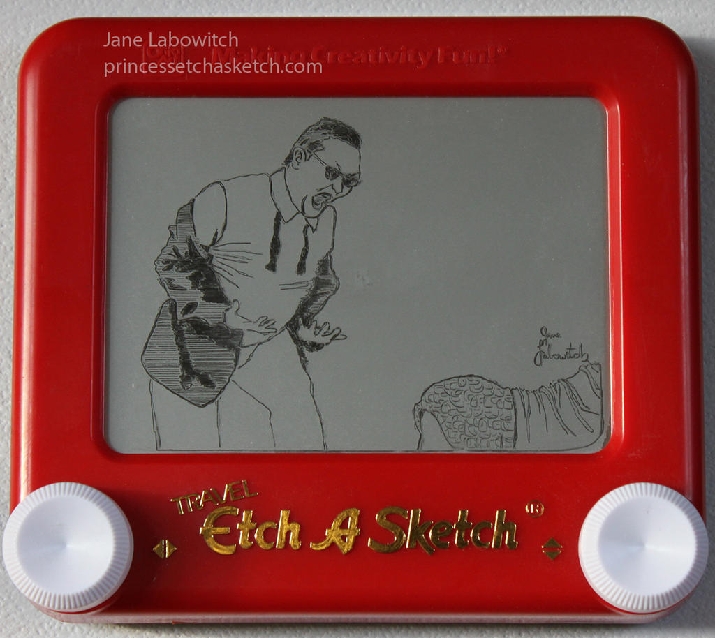 Gangnam Style etch a sketch