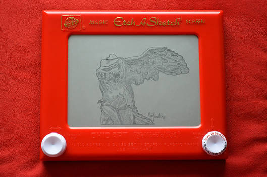 Winged Victory Etch A Sketch