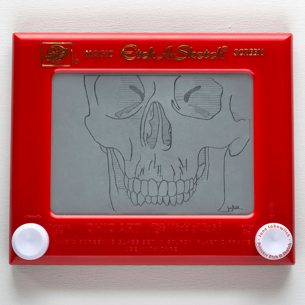 Skull Etch A Sketch (take 2!)