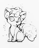 Vulpix alola sticker! (sketch)