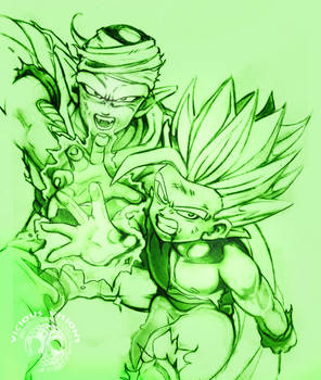 DBZ - Piccolo Gohan Tattoo - Green