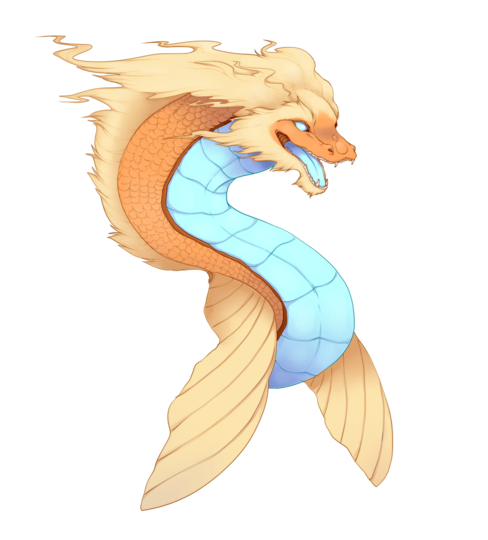 Magical goldfish dragon