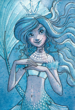 Frost Queen Mermaid ACEO