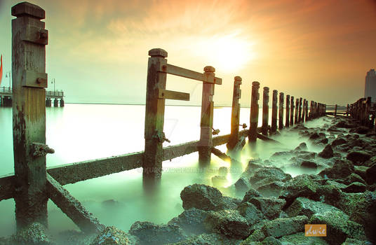 sunrise at Ancol Beach