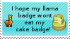 Llama Vs. Cake by death-wishes
