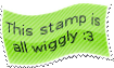 This stamp is all wiggly