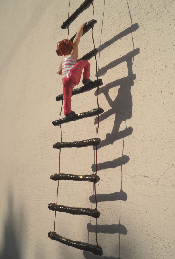 Girl on the ladder