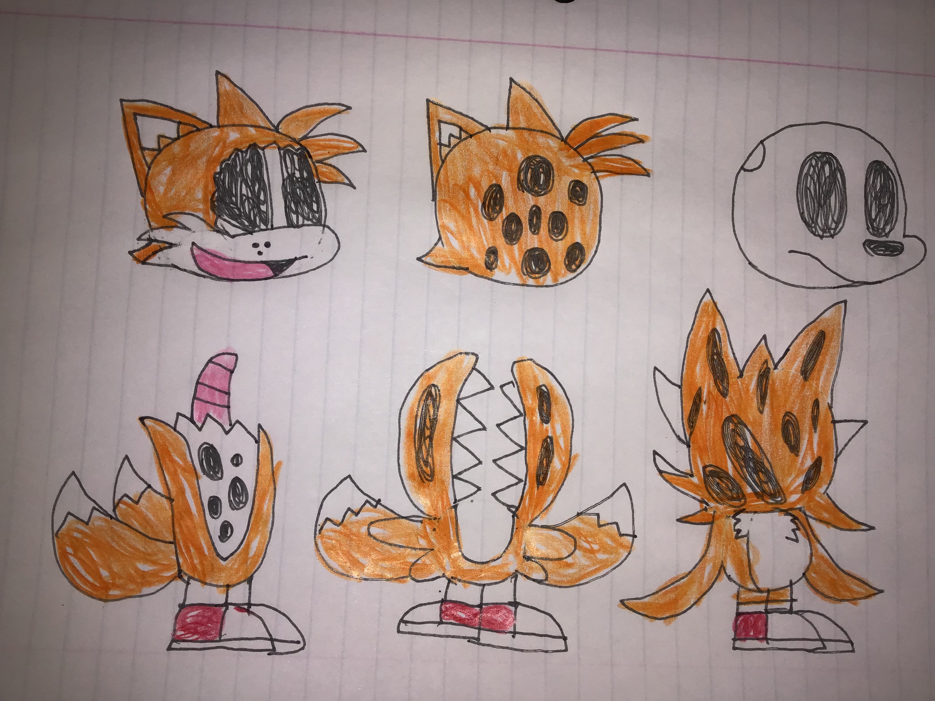 How To Draw Tails.EXE  Sonic the Hedgehog 