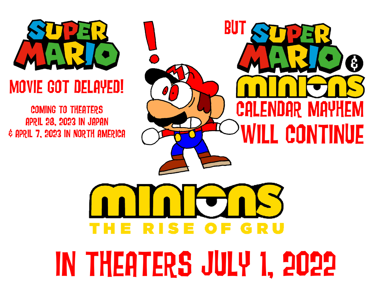 Mario reacts to the movie being delayed by ToonTrev on DeviantArt