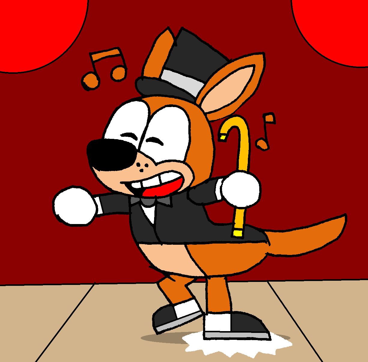 Tap Dancing Rbot Deviantart Kangaroo Tap Dancing on Stage by ToonTrev on DeviantArt