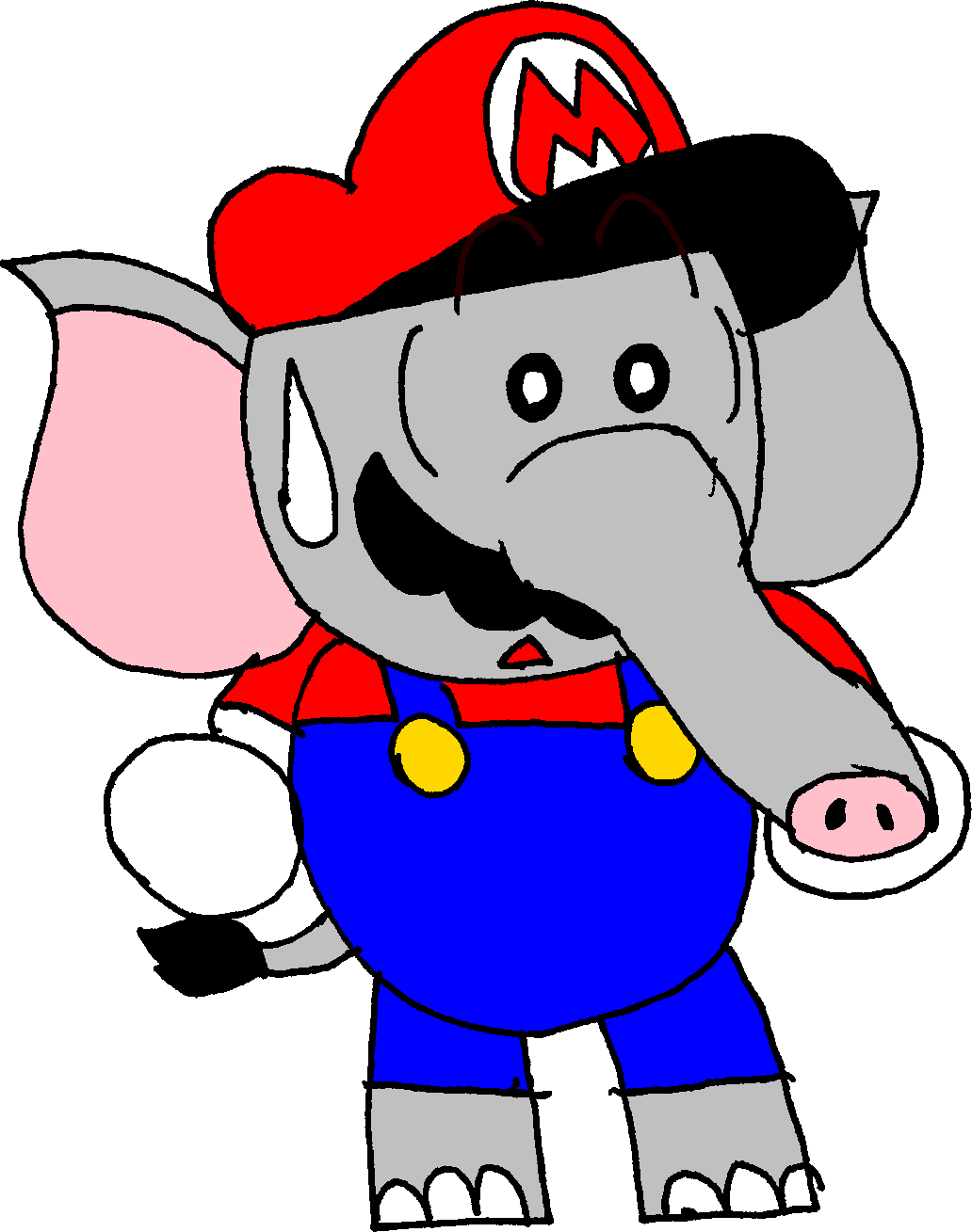 Elefante Rosa Mario Super Mario (Elephant) by ToonTrev on DeviantArt