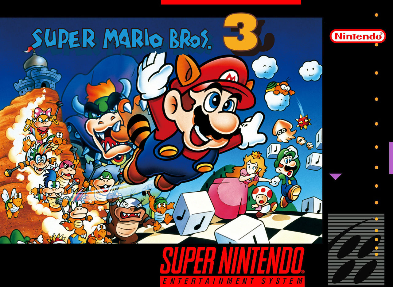 Super Mario Bros. 3 Super NES cover by ToonTrev on DeviantArt