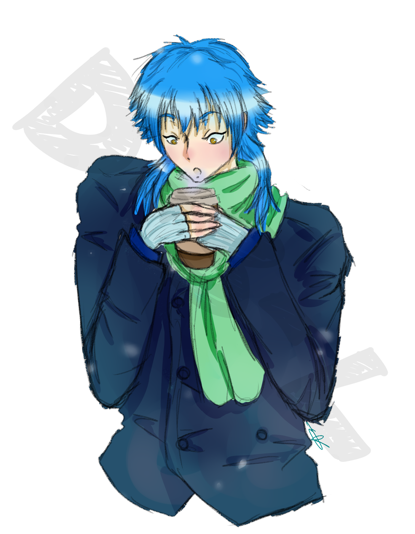 Aoba Winter Stress Relief doodle