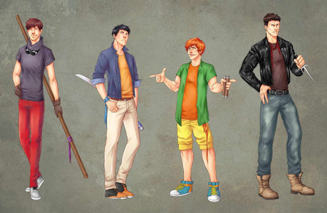 Tmnt Rise Ralph Humanized TMNT - Humanized by pixtrey on DeviantArt