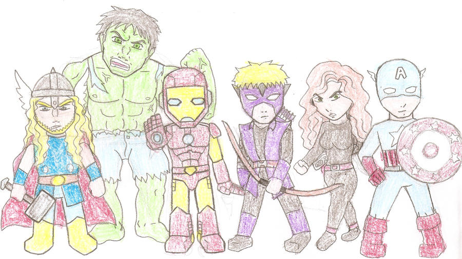 Mini Avengers by cavaleiroviking on DeviantArt