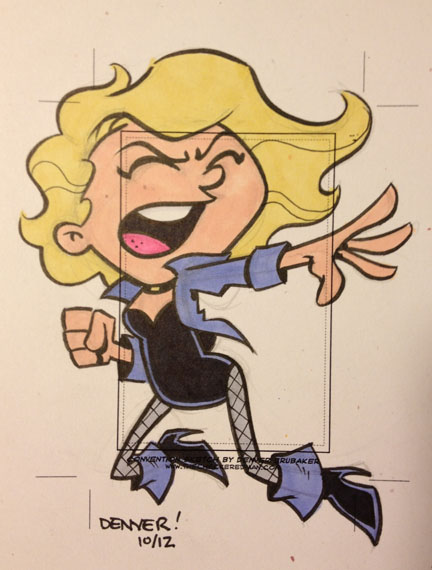 BLACK CANARY sketchcard