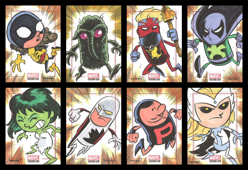 BRONZE AGE sketchcards 041-048