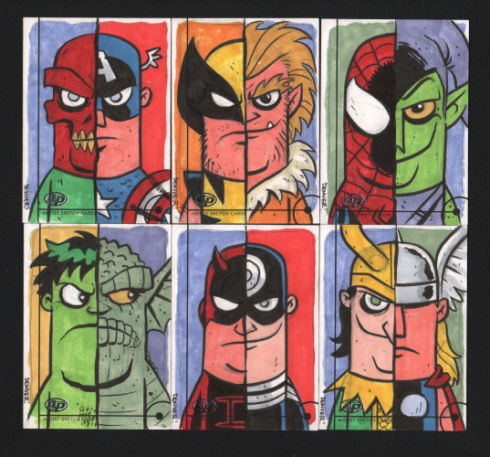 Fleer Retro-Marvel sketch cards by Denver Brub