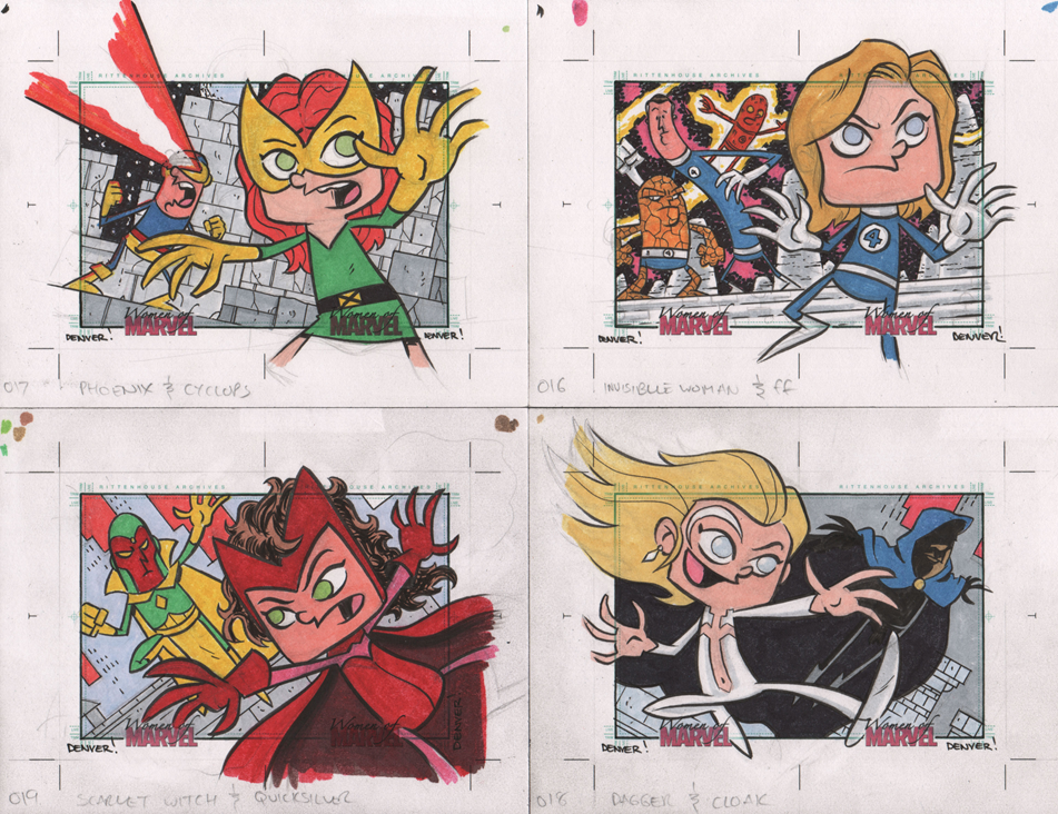 16-19 WOMEN OF MARVEL: SERIES 2 sketch cards