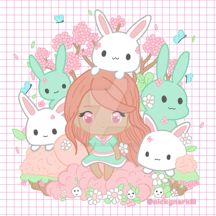 Sakura bunnies by NickGnarKill on DeviantArt