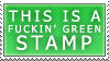 NieBakura's Effin Green Stamp by Cha0sM0nkey
