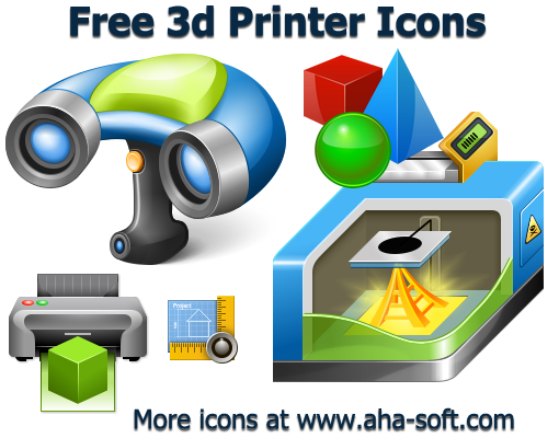 Free 3d Printer Icons