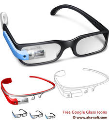 Free Google Glass Icon Set