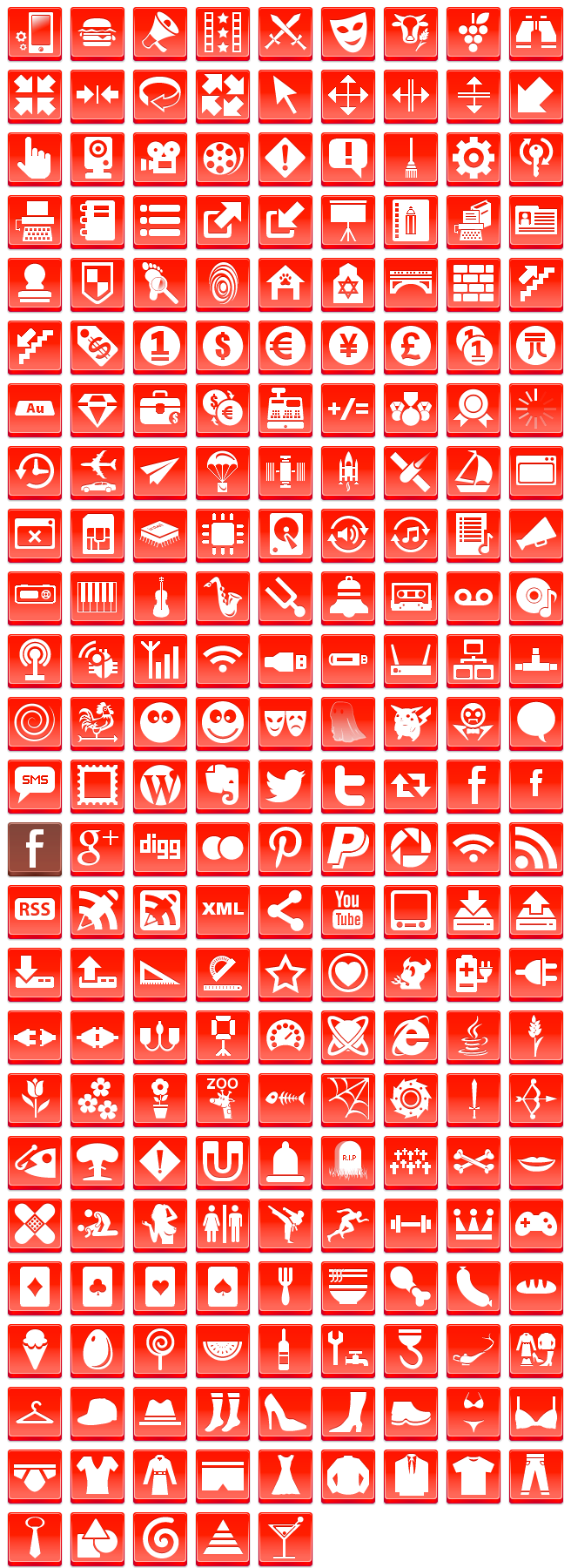 Free Red Button Icons by aha-soft-icons on DeviantArt